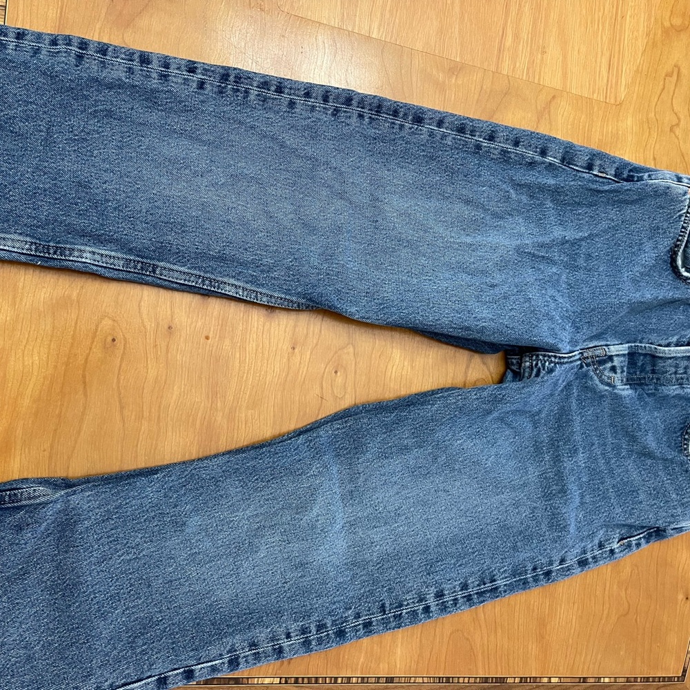 Women’s Top Shop button fly Blue Jeans